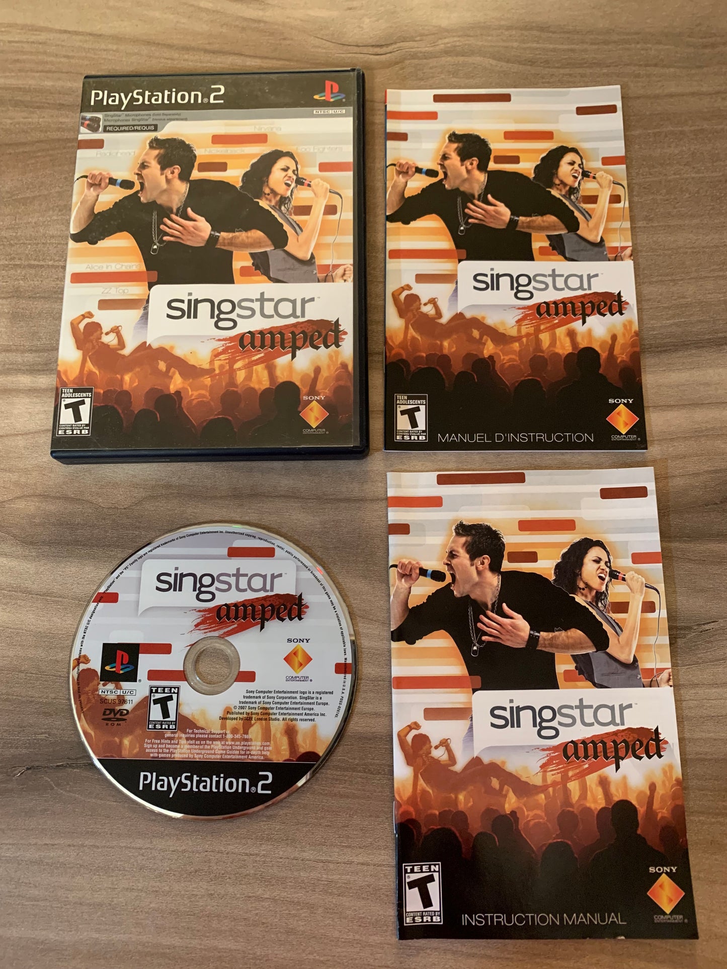 PiXEL-RETRO.COM : SONY PLAYSTATION 2 (PS2) COMPLET CIB BOX MANUAL GAME NTSC SINGSTAR AMPED