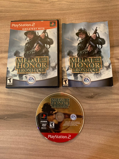 PiXEL-RETRO.COM : SONY PLAYSTATION 2 (PS2) COMPLET CIB BOX MANUAL GAME NTSC MEDAL OF HONOR FRONTLINE