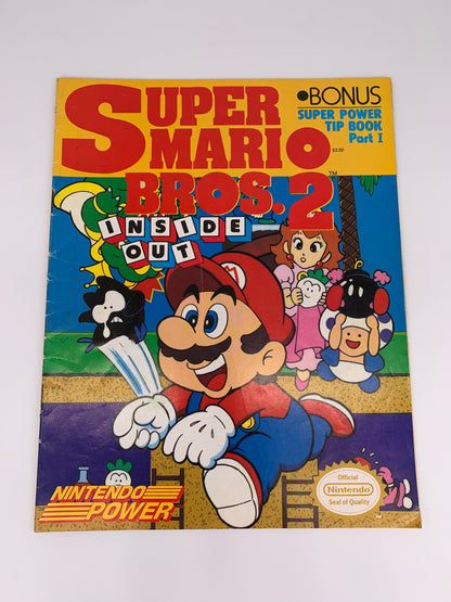 PiXEL-RETRO.COM : NINTENDO POWER SUPER MARIO BROS. 2 INSIDE OUT BONUS SUPER POWER TIP BOOK PART 1 GUIDE OFFICIAL