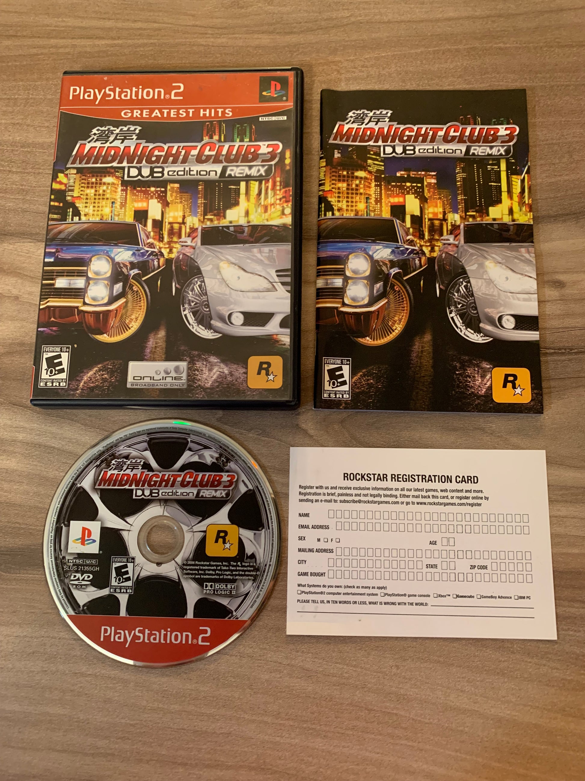 PiXEL-RETRO.COM : SONY PLAYSTATION 2 (PS2) COMPLET CIB BOX MANUAL GAME NTSC MIDNIGHT CLUB 3 DUB EDITION REMIX