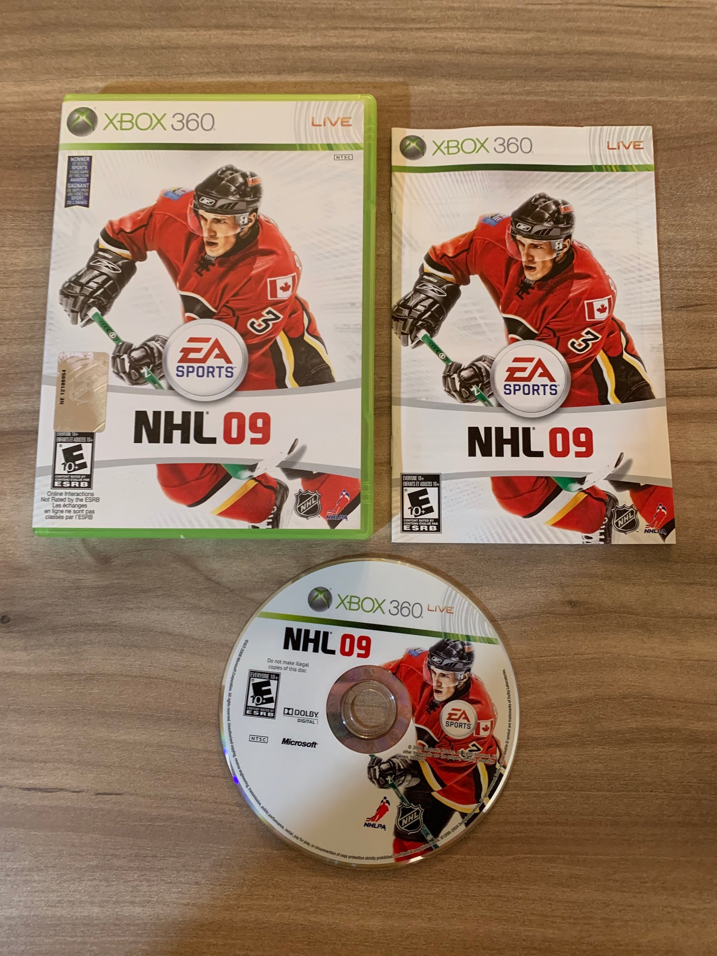 PiXEL-RETRO.COM : MICROSOFT XBOX 360 COMPLETE CIB BOX MANUAL GAME NTSC NHL 09