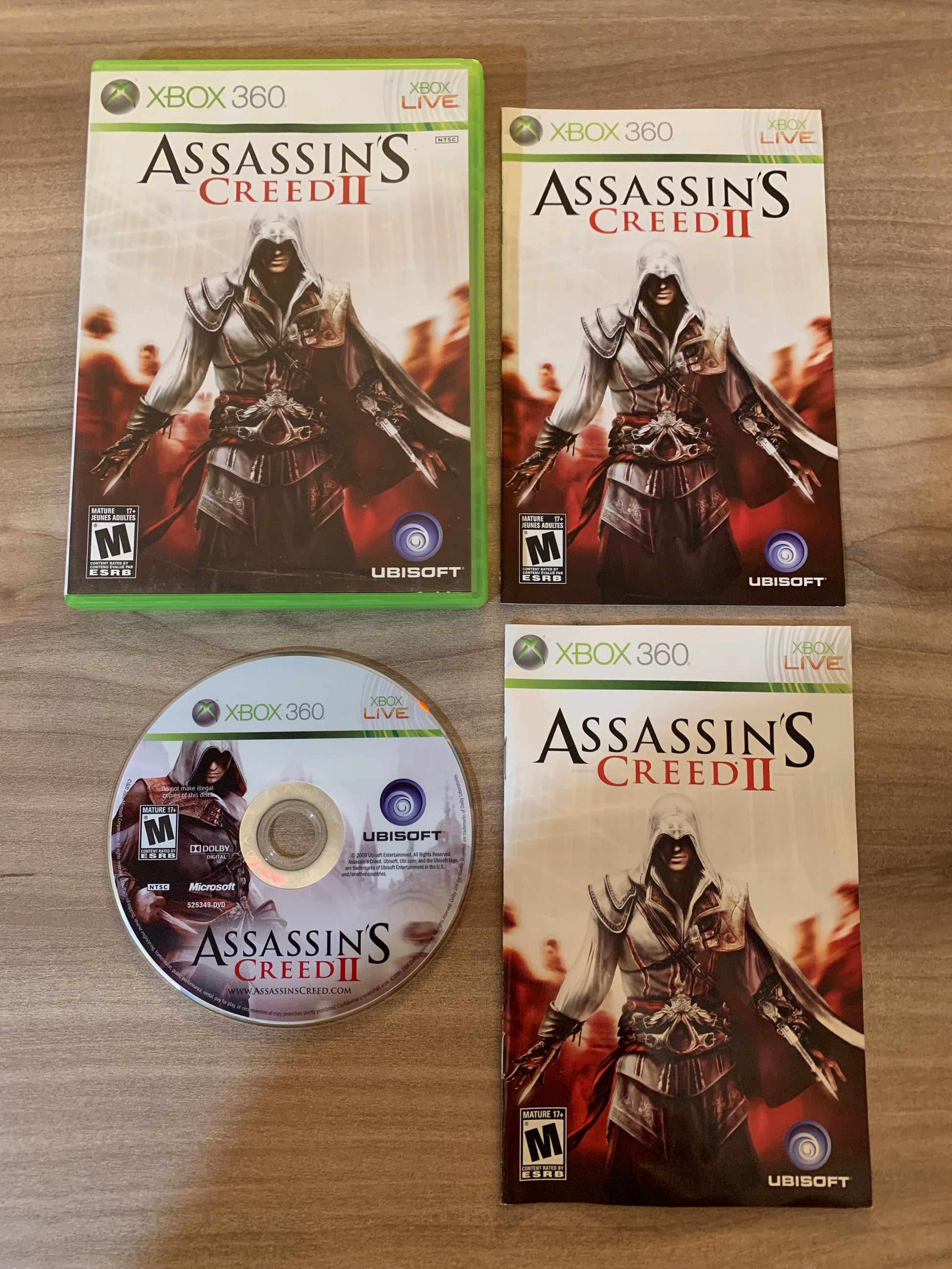 PiXEL-RETRO.COM : MICROSOFT XBOX 360 COMPLETE CIB BOX MANUAL GAME NTSC ASSASSIN'S CREED II