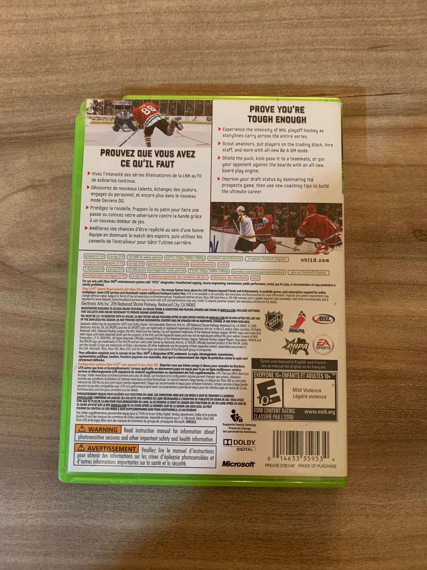 MiCROSOFT XBOX 360 | NHL 10