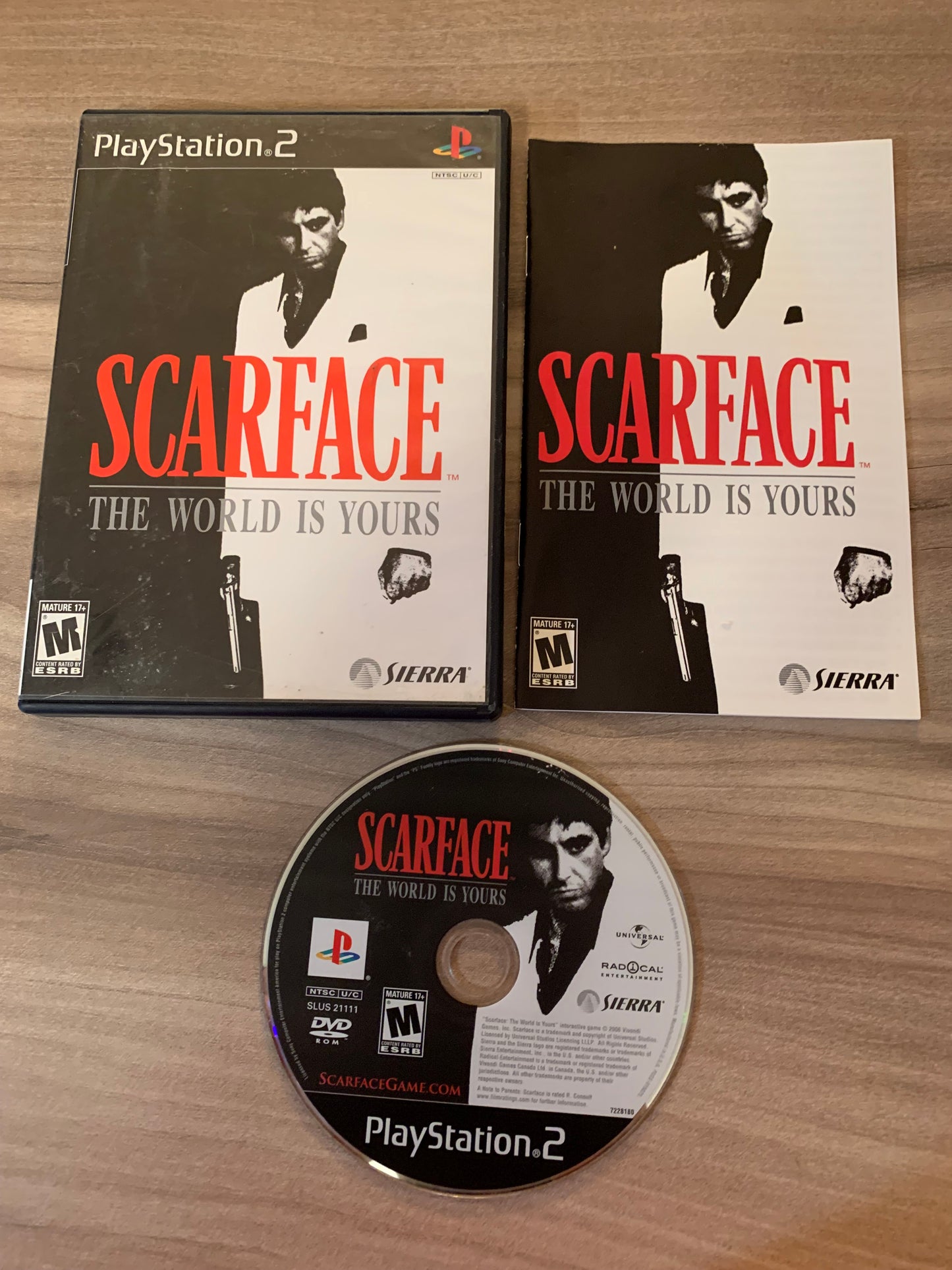PiXEL-RETRO.COM : SONY PLAYSTATION 2 (PS2) COMPLET CIB BOX MANUAL GAME NTSC SCARFACE THE WORLD IS YOURS