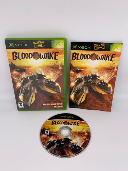 PiXEL-RETRO.COM : MICROSOFT XBOX COMPLETE CIB BOX MANUAL GAME NTSC BLOOD WAKE