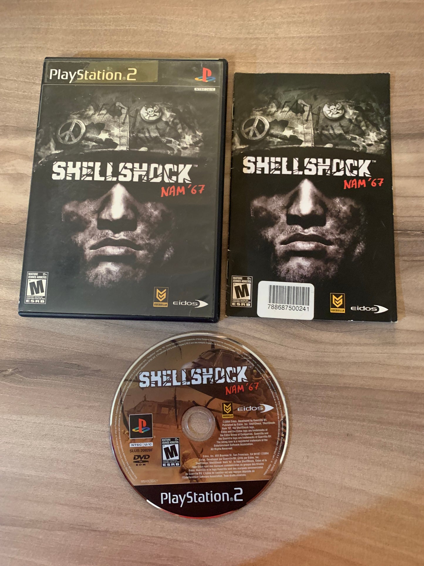 PiXEL-RETRO.COM : SONY PLAYSTATION 2 (PS2) COMPLET CIB BOX MANUAL GAME NTSC SHELLSHOCK NAM '67