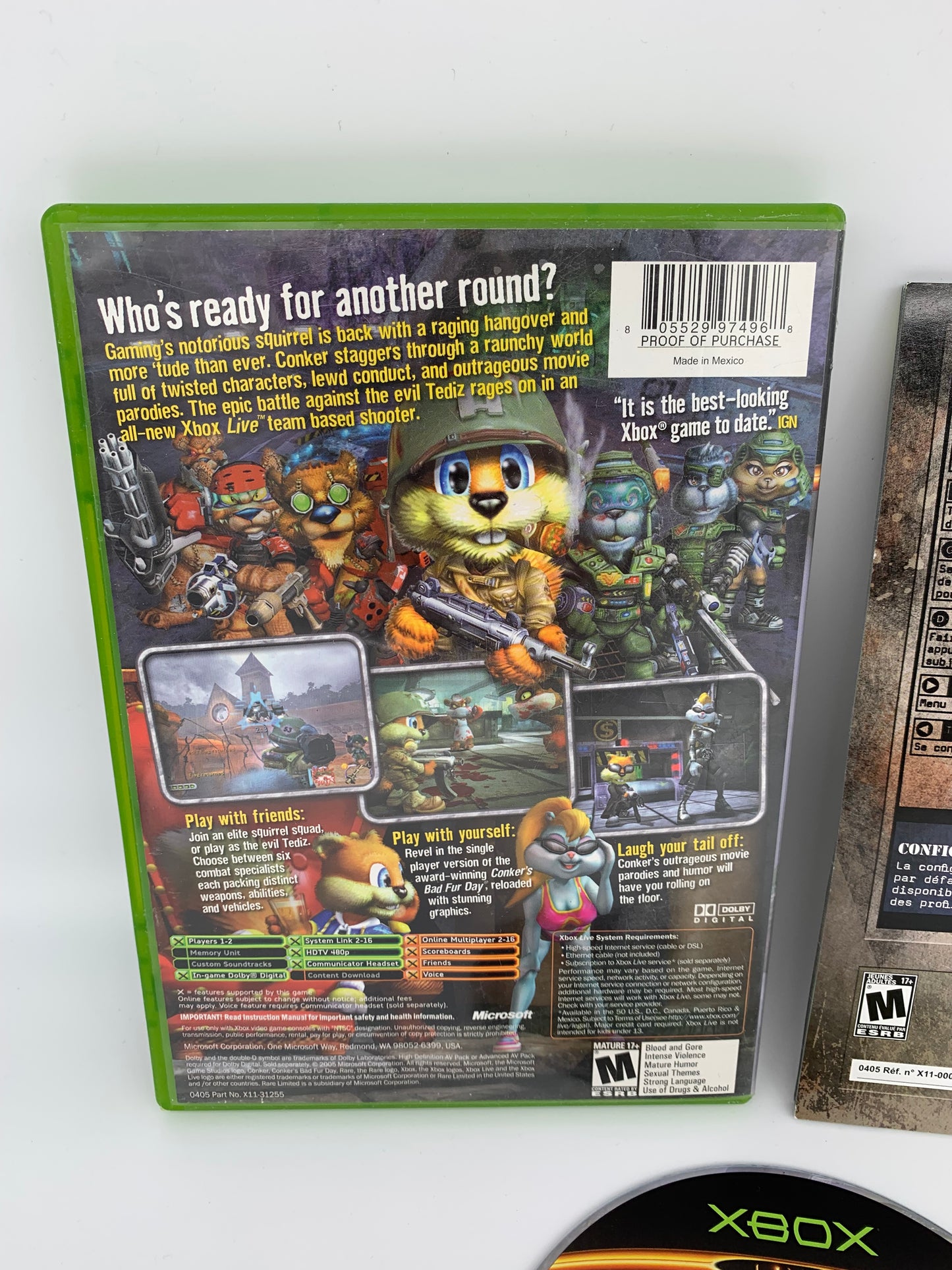 MiCROSOFT XBOX ORiGiNAL | CONKER LiVE &amp; RELOADED