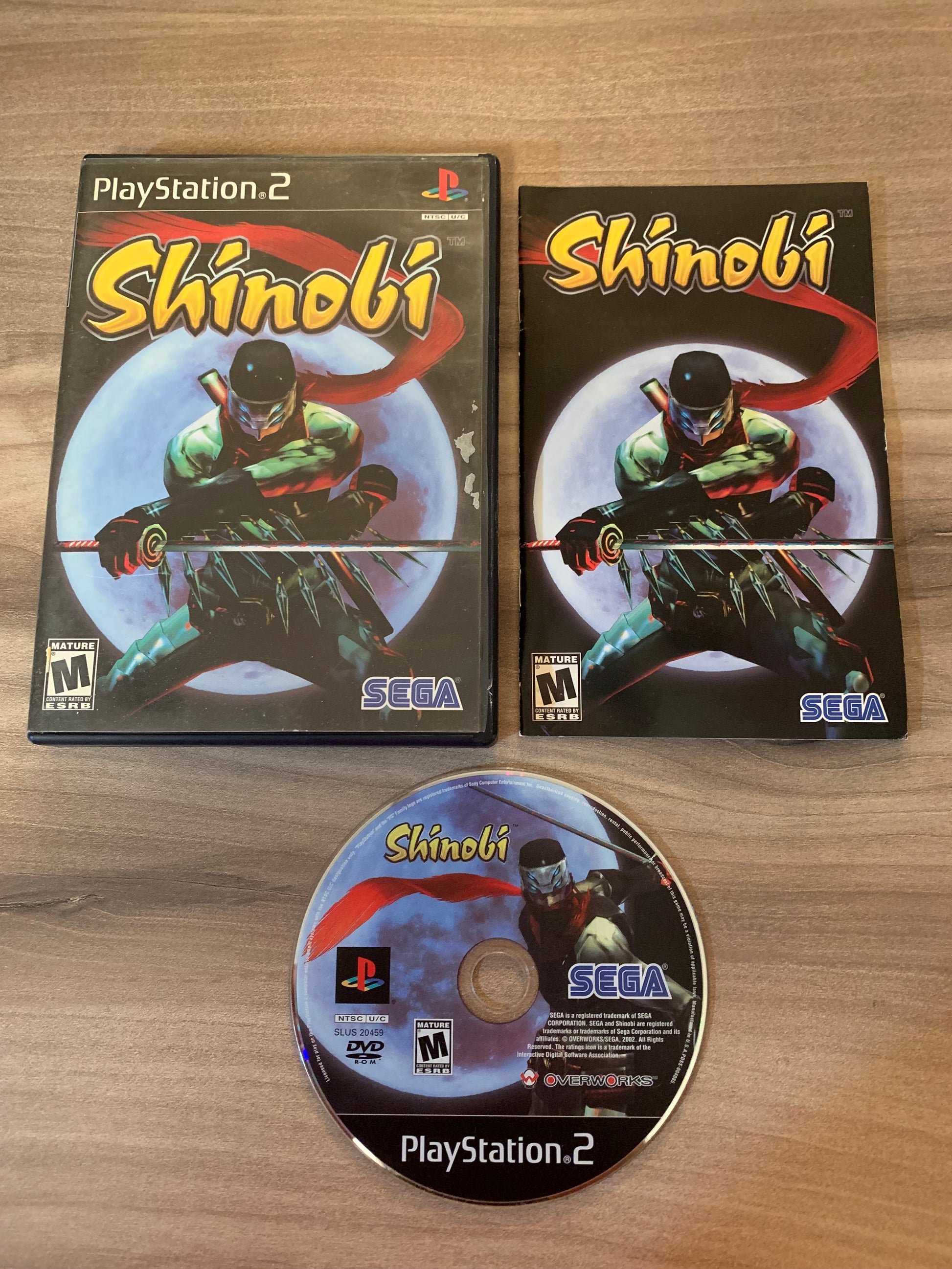 PiXEL-RETRO.COM : SONY PLAYSTATION 2 (PS2) COMPLET CIB BOX MANUAL GAME NTSC SHINOBI