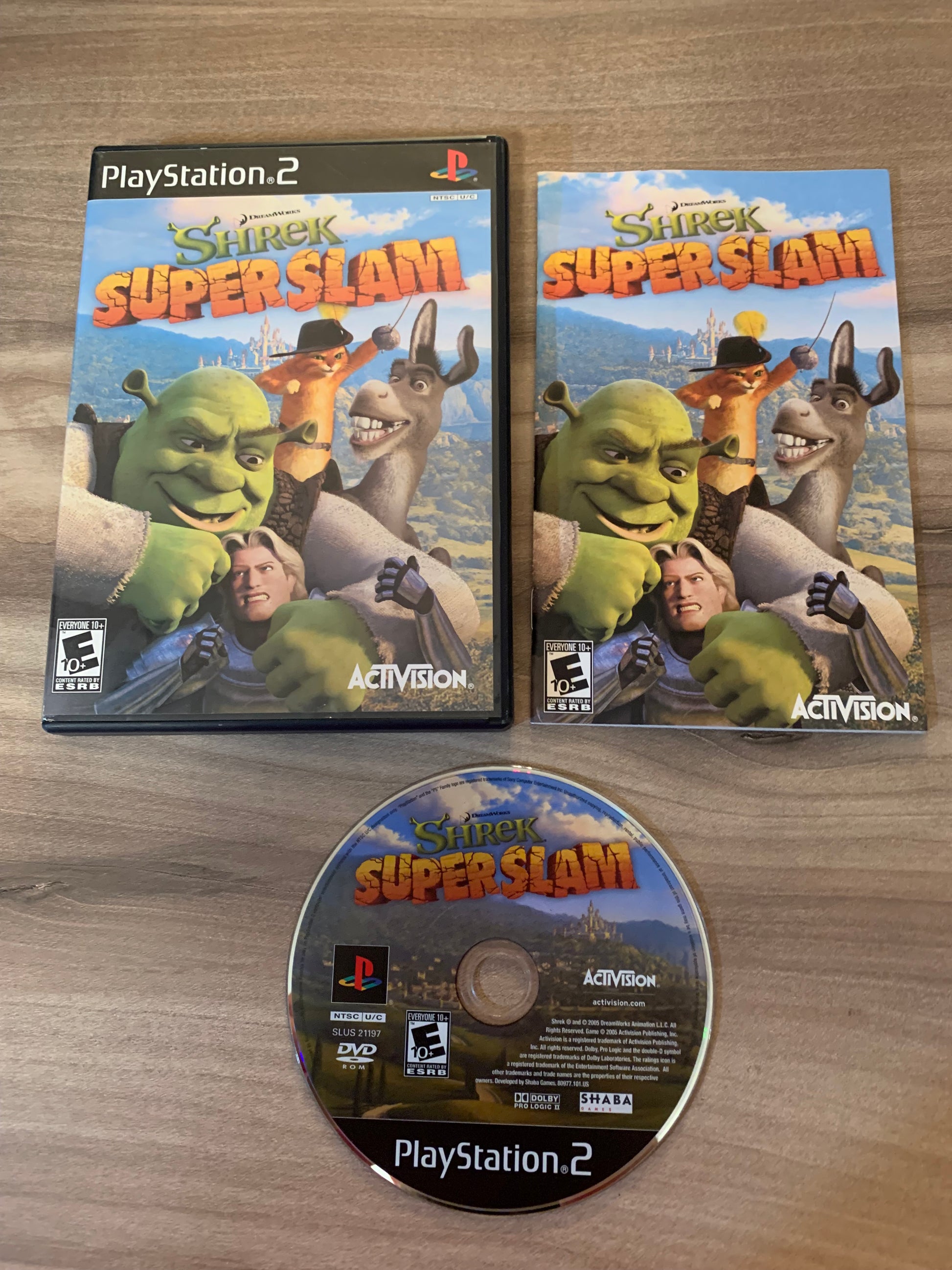 PiXEL-RETRO.COM : SONY PLAYSTATION 2 (PS2) COMPLET CIB BOX MANUAL GAME NTSC SHREK SUPERSLAM