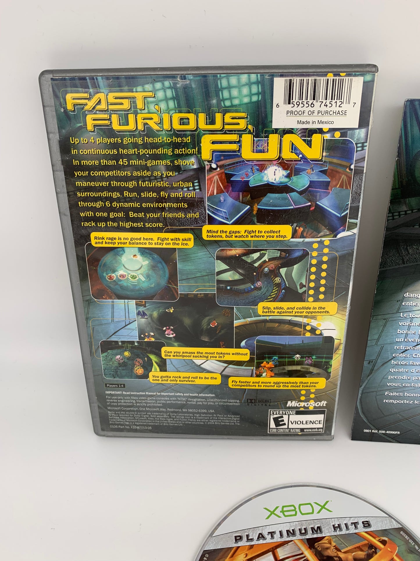MiCROSOFT XBOX ORiGiNAL | FUZiON FRENZY | PLATiNUM HiTS