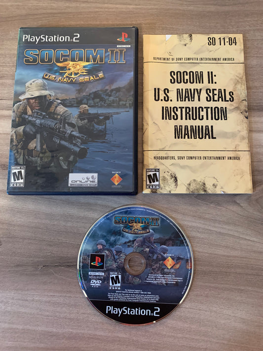 PiXEL-RETRO.COM : SONY PLAYSTATION 2 (PS2) COMPLET CIB BOX MANUAL GAME NTSC SOCOM II U.S. NAVY SEALS