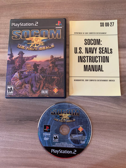 PiXEL-RETRO.COM : SONY PLAYSTATION 2 (PS2) COMPLET CIB BOX MANUAL GAME NTSC SOCOM U.S. NAVY SEALS