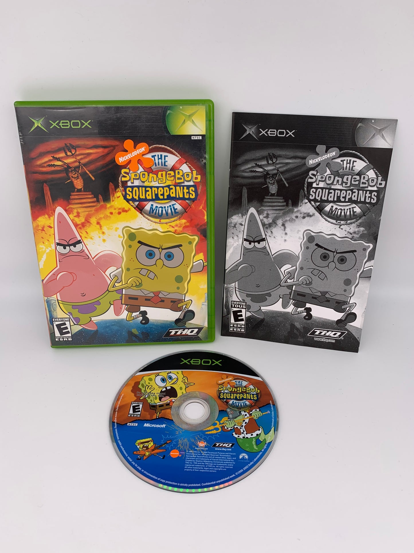 PiXEL-RETRO.COM : MICROSOFT XBOX COMPLETE CIB BOX MANUAL GAME NTSC THE SPONGEBOB SQUAREPANTS MOVIE