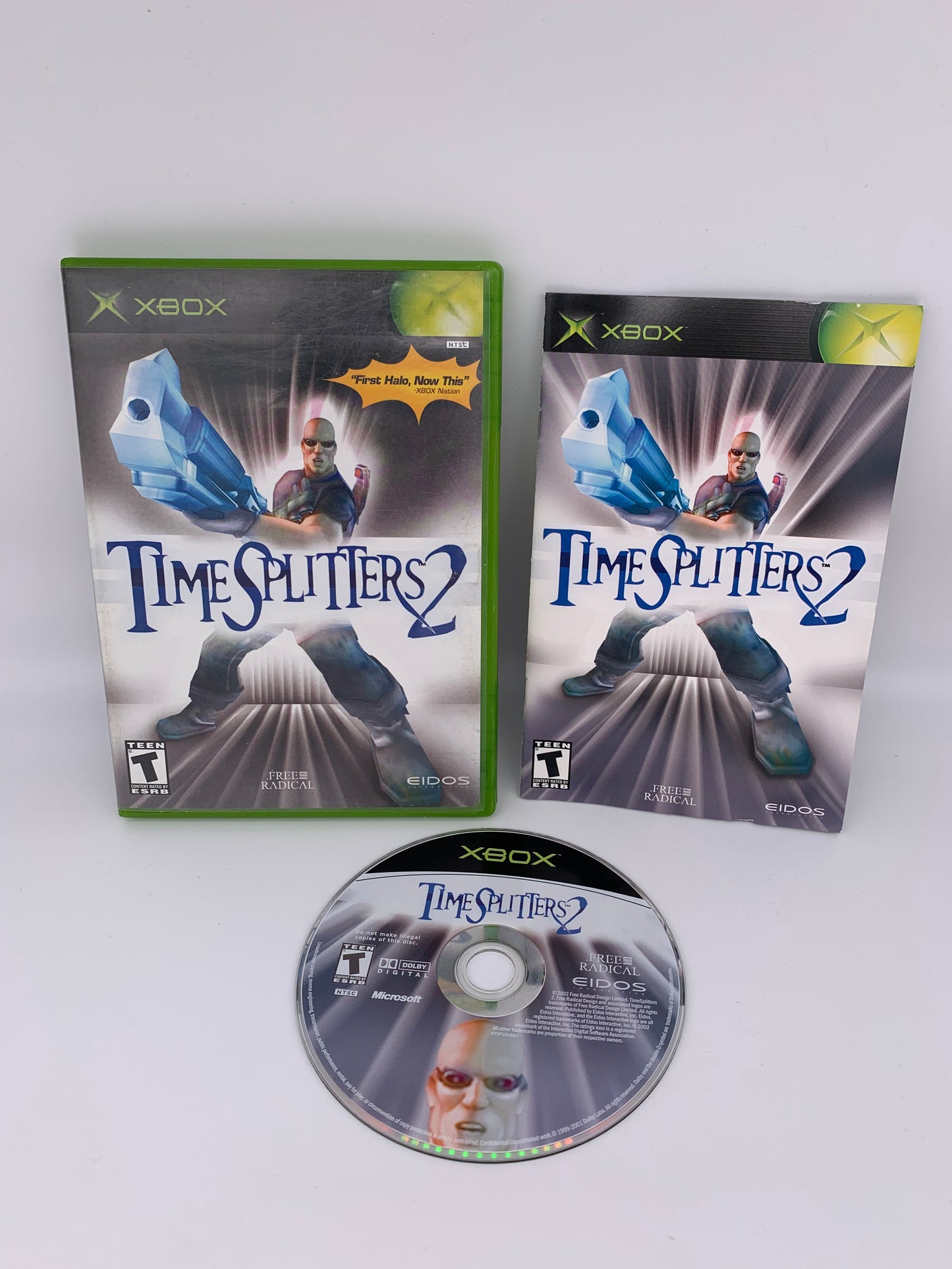 PiXEL-RETRO.COM : MICROSOFT XBOX COMPLETE CIB BOX MANUAL GAME NTSC TIME SPLITTERS 2