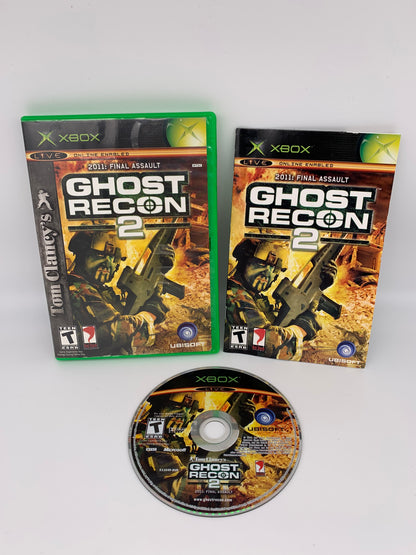 PiXEL-RETRO.COM : xbox original ghost recon 2 complete box manual game