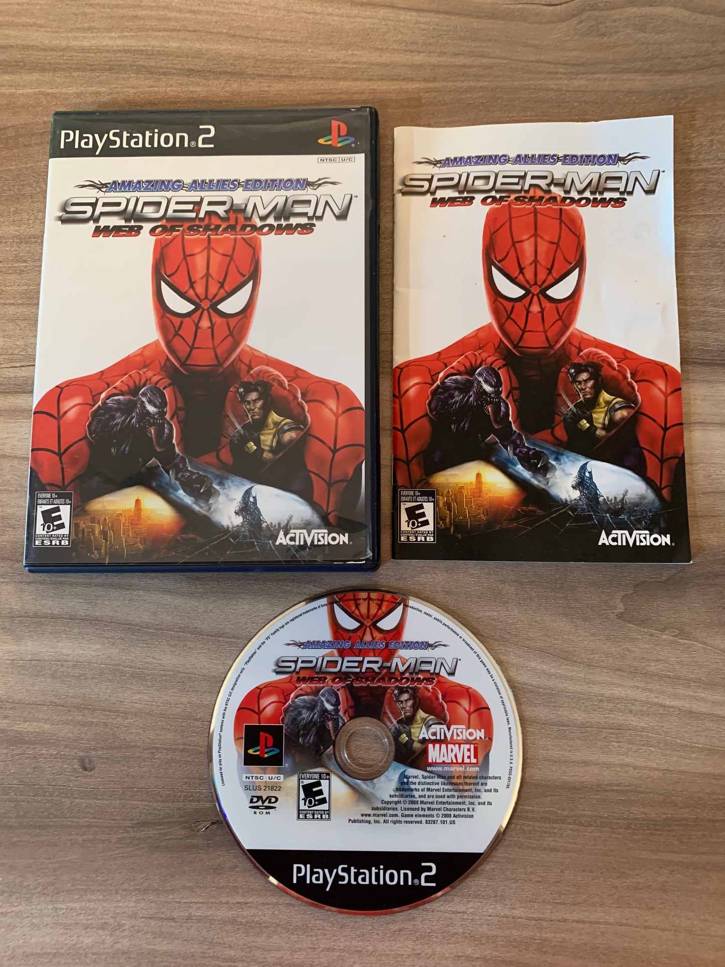 PiXEL-RETRO.COM : SONY PLAYSTATION 2 (PS2) COMPLET CIB BOX MANUAL GAME NTSC SPIDER-MAN WEB OF SHADOWS AMAZING ALLIES EDITION