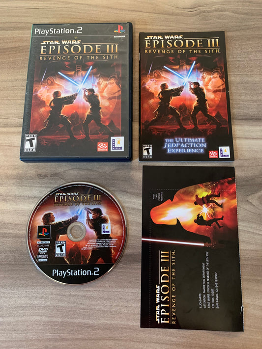 PiXEL-RETRO.COM : SONY PLAYSTATION 2 (PS2) COMPLET CIB BOX MANUAL GAME NTSC STAR WARS III REVENGE OF THE SITH