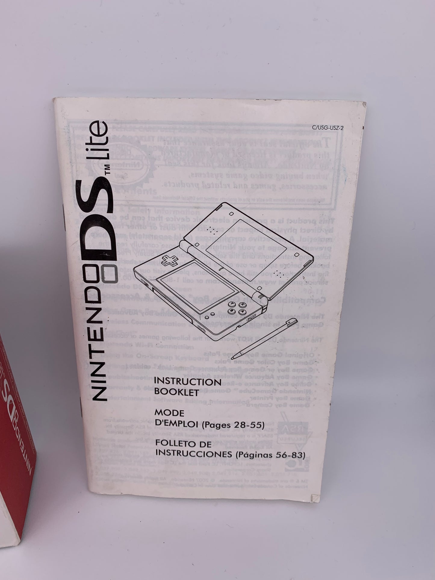 NiNTENDO DS LiTE CONSOLE | RED MODEL USG-001