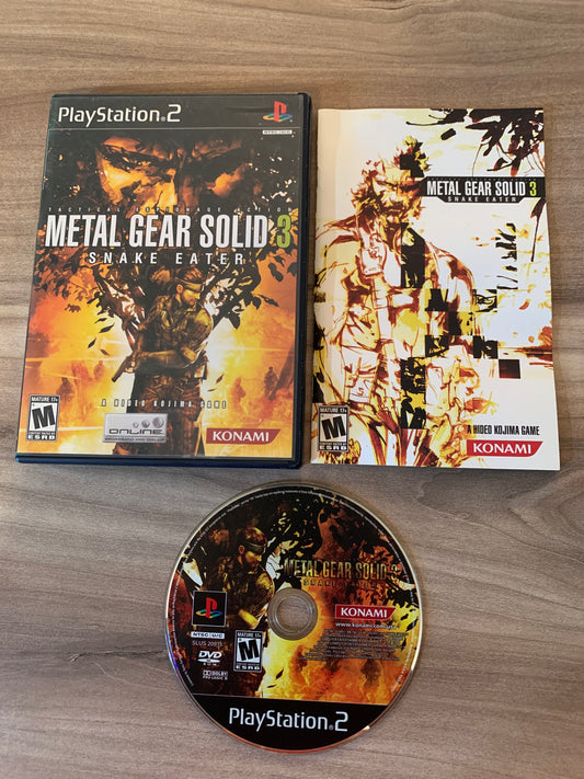 PiXEL-RETRO.COM : SONY PLAYSTATION 2 PS2 METAL GEAR SOLID 3 SNAKE EATER COMPLETE CIB GAME BOX MANUAL NTSC
