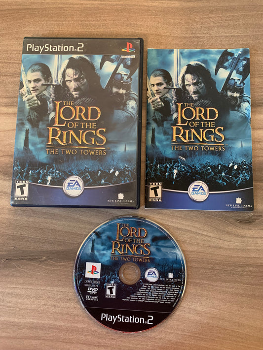 PiXEL-RETRO.COM : SONY PLAYSTATION 2 (PS2) COMPLET CIB BOX MANUAL GAME NTSC THE LORD OF THE RINGS THE TWO TOWERS