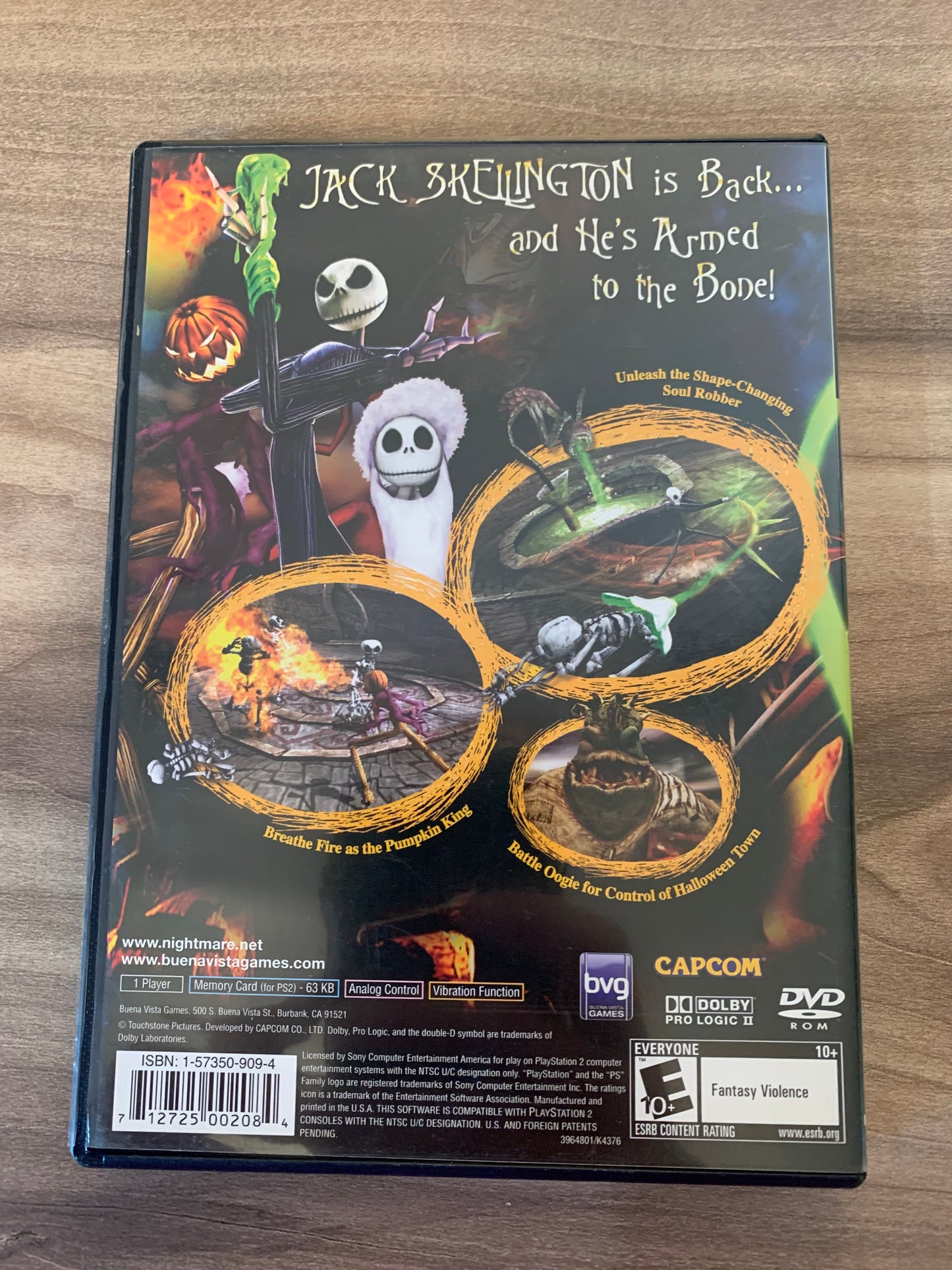 SONY PLAYSTATiON 2 [PS2] | TiM BURTONS THE NiGHTMARE BEFORE CHRiSTMAS OOGiES REVENGE