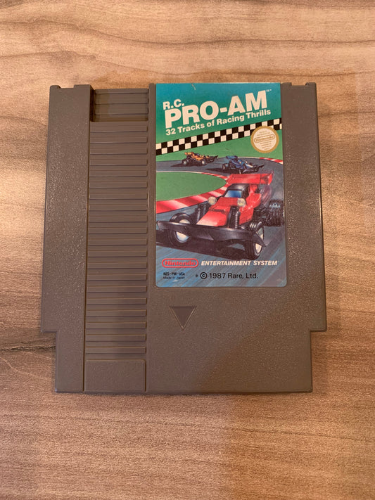 PiXEL-RETRO.COM : NINTENDO ENTERTAiNMENT SYSTEM (NES) R.C. PRO-AM 32 TRACKS OF RACING THRILLS GAME NTSC