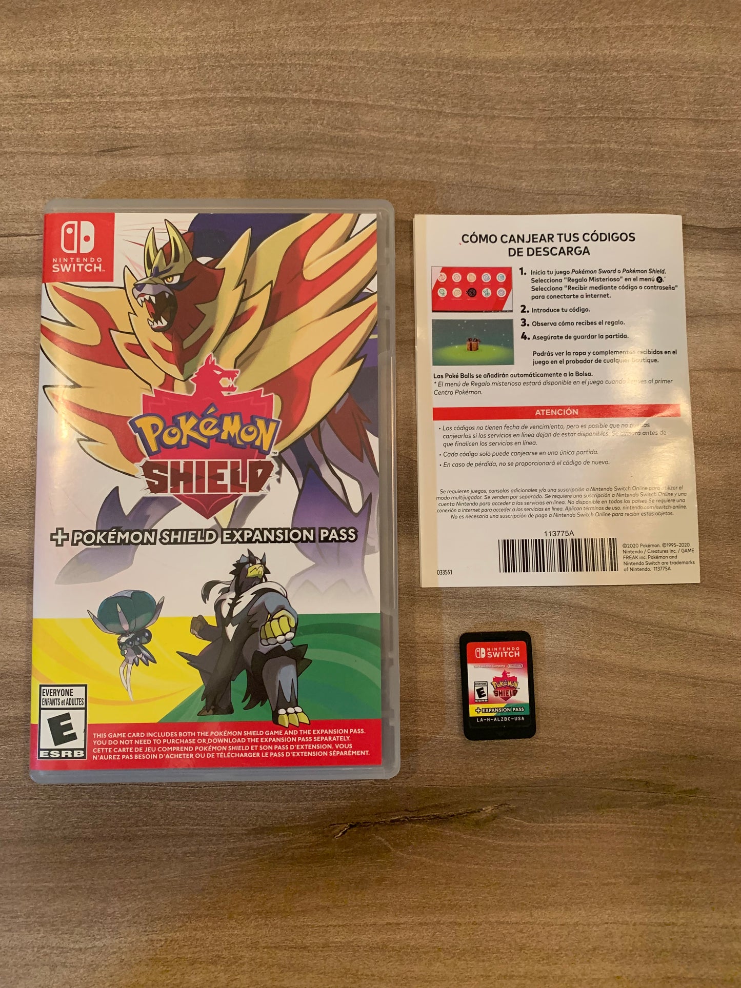 PiXEL-RETRO.COM : NINTENDO SWITCH NEW SEALED IN BOX COMPLETE MANUAL GAME NTSC POKEMON SHIELD + EXPANSION PASS
