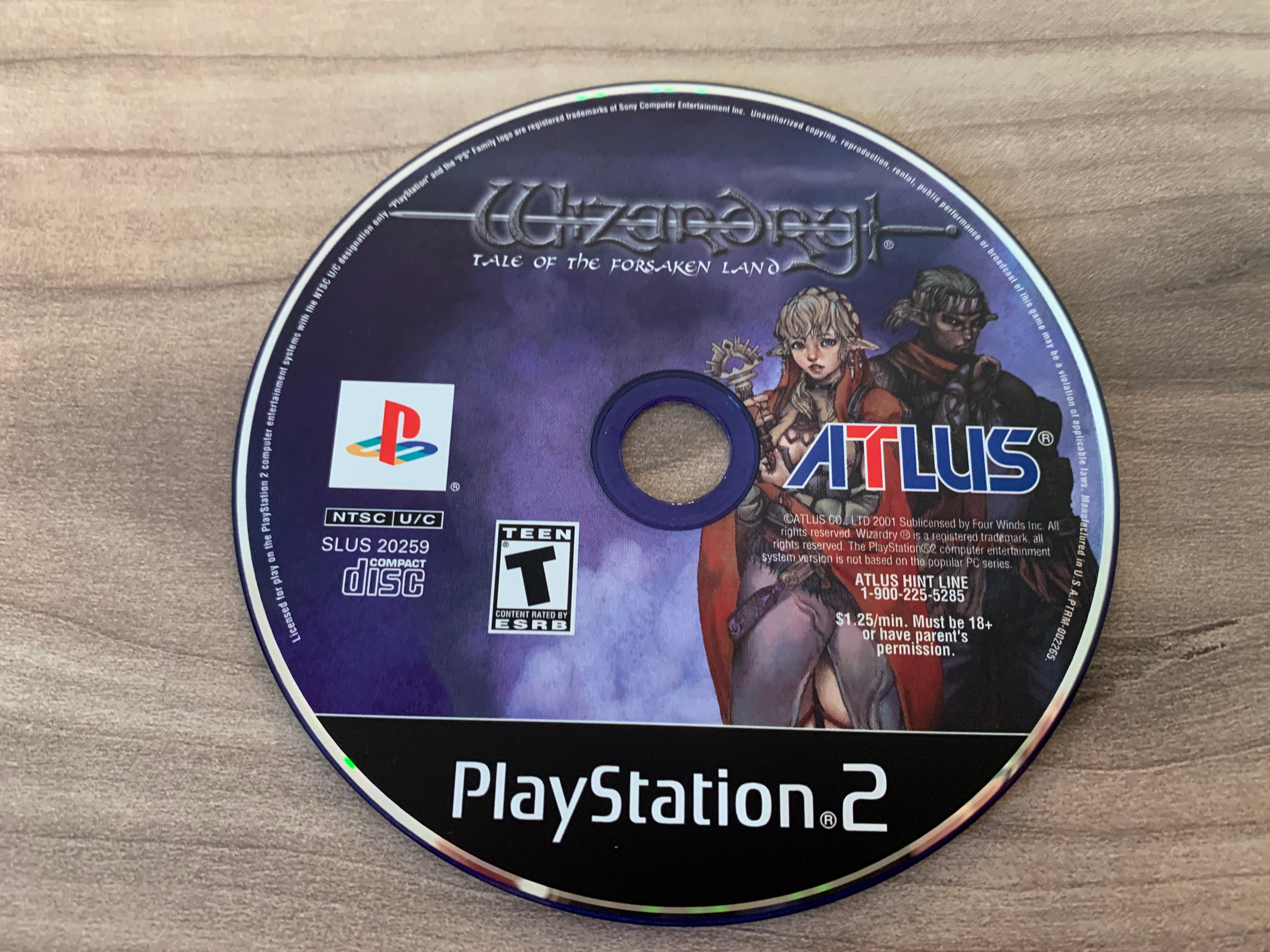 SONY PLAYSTATiON 2 [PS2] | WiZARDRY TALE OF THE FORSAKEN LAND - GAME and  BOX (CB)