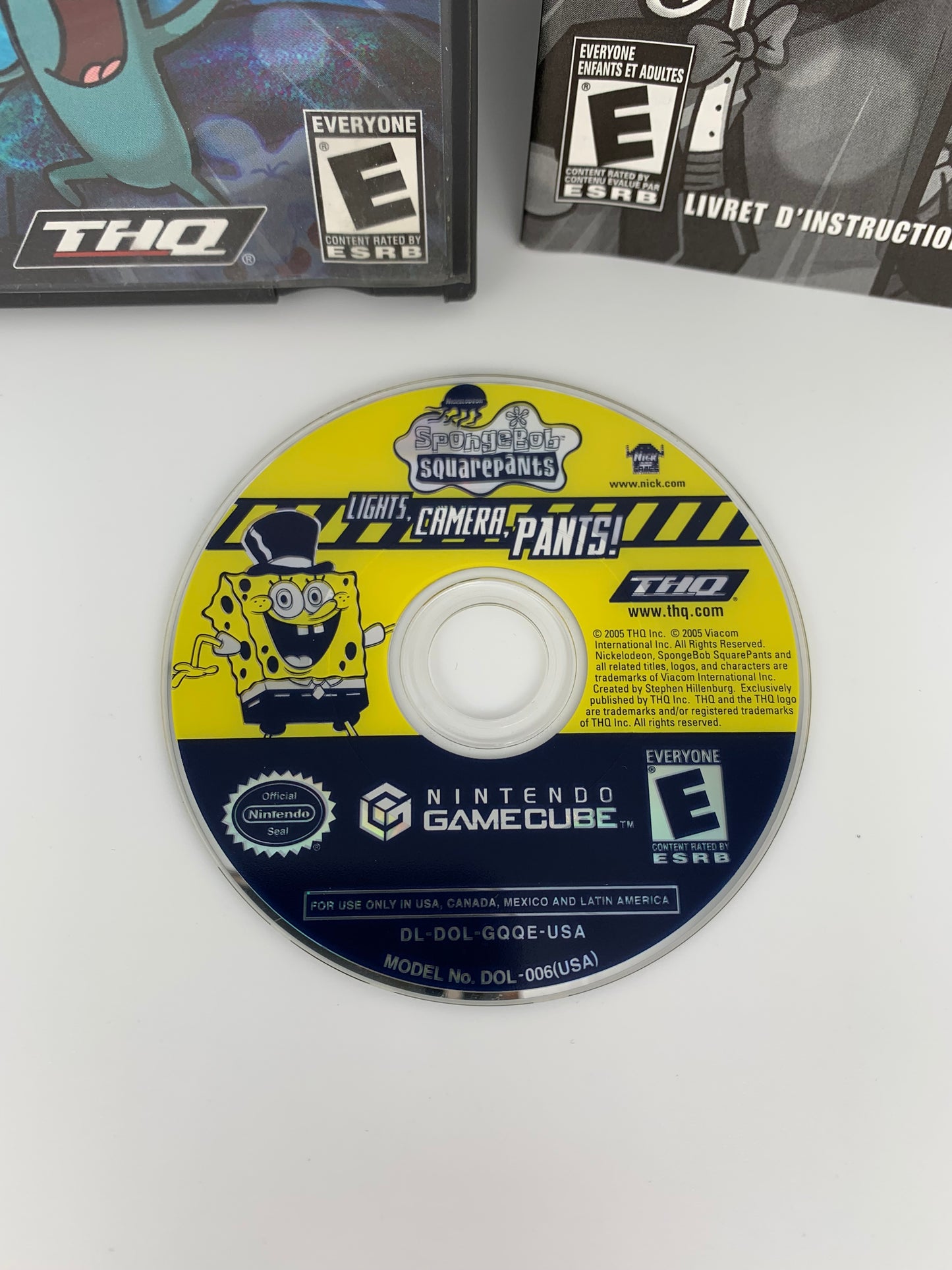 NiNTENDO GAMECUBE [NGC] | SPONGEBOB SQUARE PANTS LiGHTS, CAMERA, PANTS | PLAYERS CHOiCE