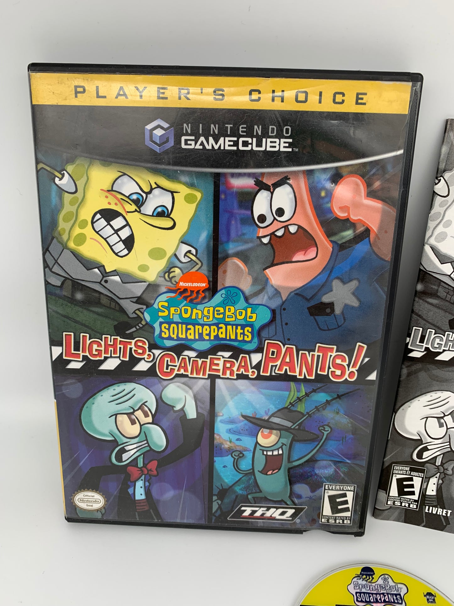 NiNTENDO GAMECUBE [NGC] | SPONGEBOB SQUARE PANTS LiGHTS, CAMERA, PANTS | PLAYERS CHOiCE