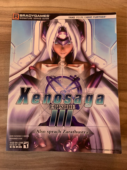 PiXEL-RETRO.COM : PLAYSTATION 2 (PS2) BRADYGAMES XENOSAGA EPISODE III ALSO SPRACH ZARATHUSTRA STRATEGY PLAYER'S GUIDE WALKTHROUGH OFFICIAL