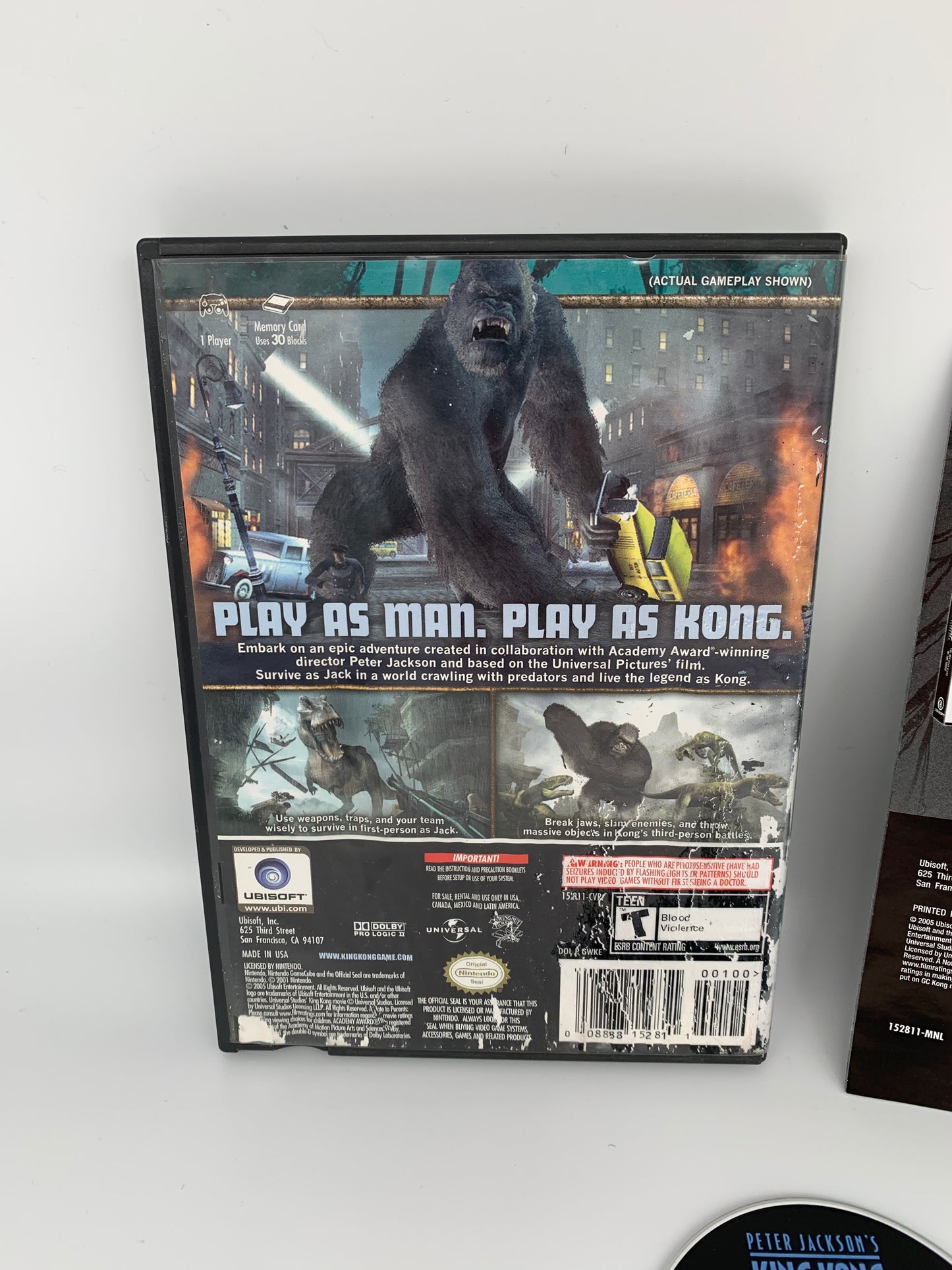 NiNTENDO GAMECUBE [NGC] | PETER JACKSONS KiNG KONG THE OFFiCiAL GAME OF THE MOViE