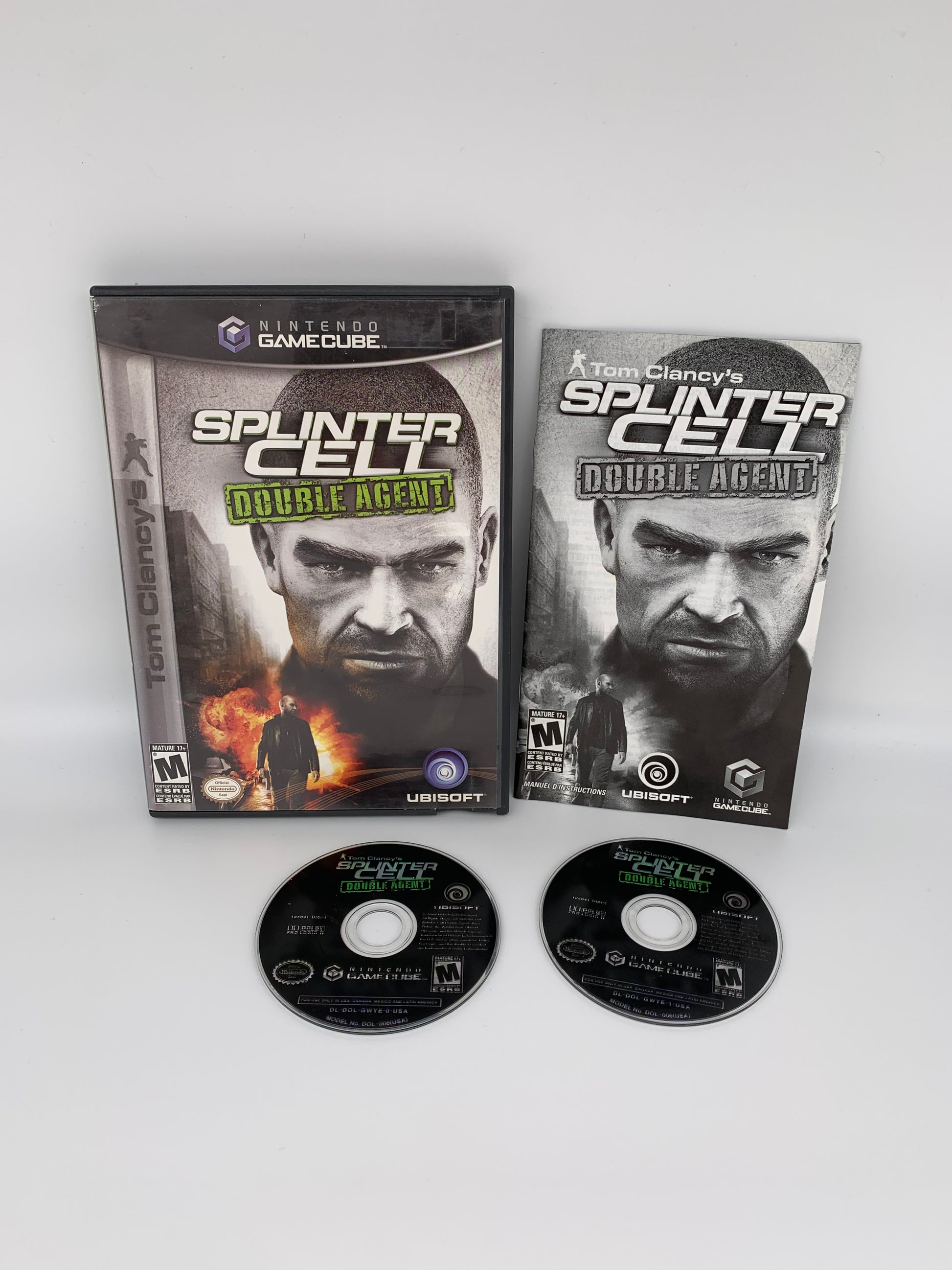 PiXEL-RETRO.COM : NINTENDO GAMECUBE COMPLETE CIB BOX MANUAL GAME NTSC TOM CLANCEY'S SPLINTER CELL DOUBLE AGENT