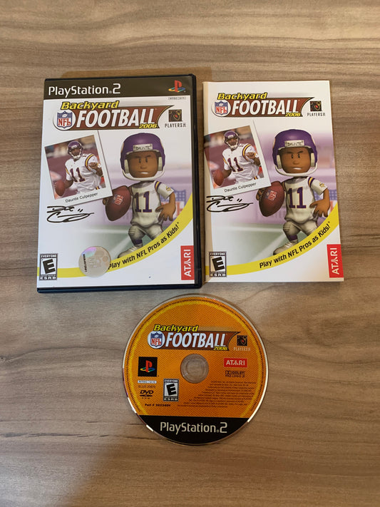 PiXEL-RETRO.COM : SONY PLAYSTATION 2 (PS2) COMPLET CIB BOX MANUAL GAME NTSC BACKYARD NFL FOOTBALL 2006