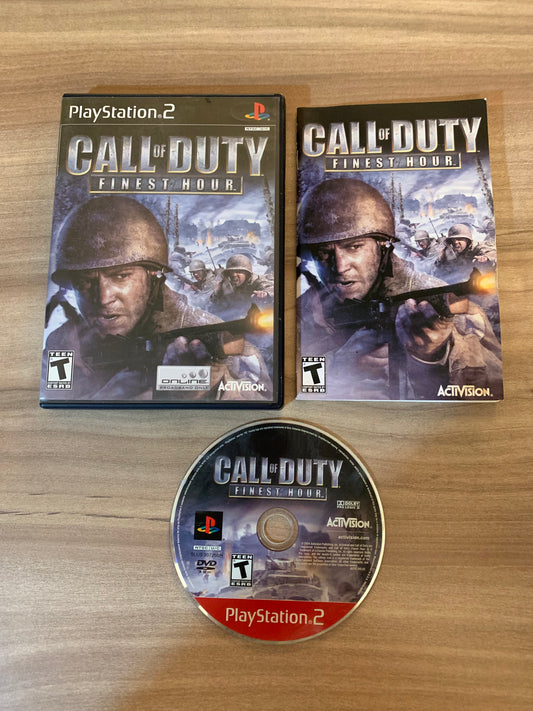 PiXEL-RETRO.COM : SONY PLAYSTATION 2 (PS2) COMPLET CIB BOX MANUAL GAME NTSC CALL OF DUTY FINEST HOUR