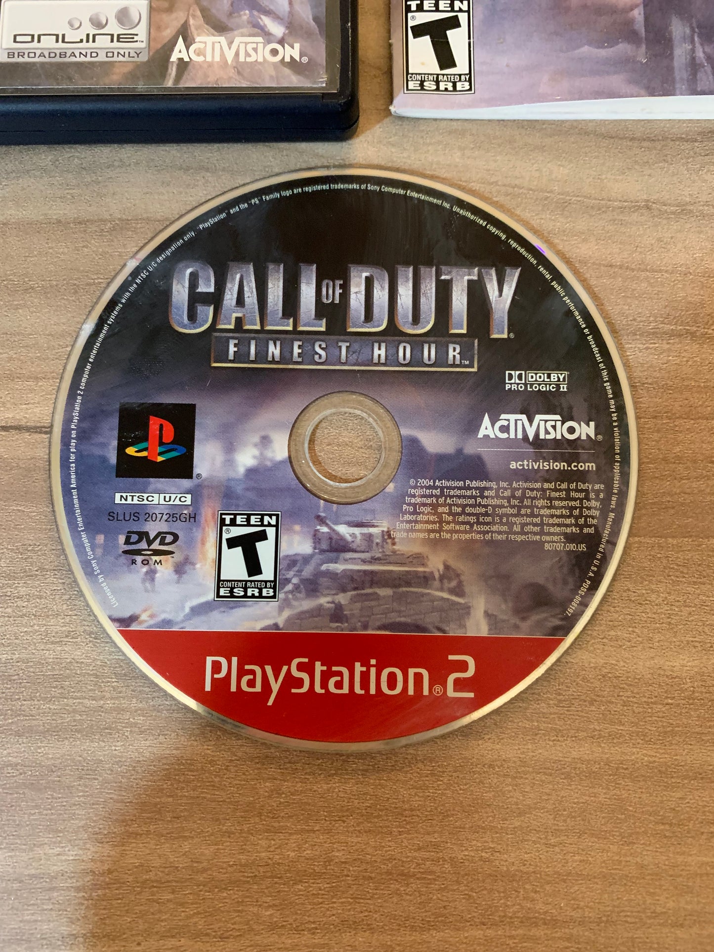 SONY PLAYSTATiON 2 [PS2] | CALL OF DUTY FiNEST HOUR | GREATEST HiTS