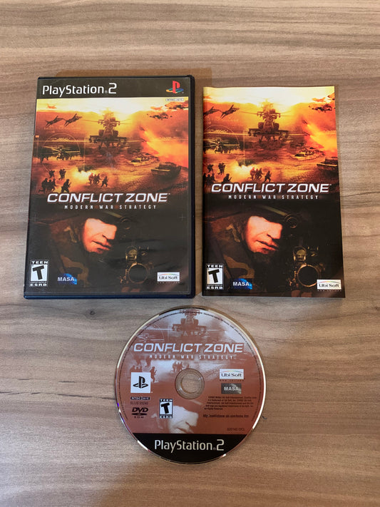 PiXEL-RETRO.COM : SONY PLAYSTATION 2 (PS2) COMPLET CIB BOX MANUAL GAME NTSC CONFLICT ZONE MODERN WAR STRATEGY