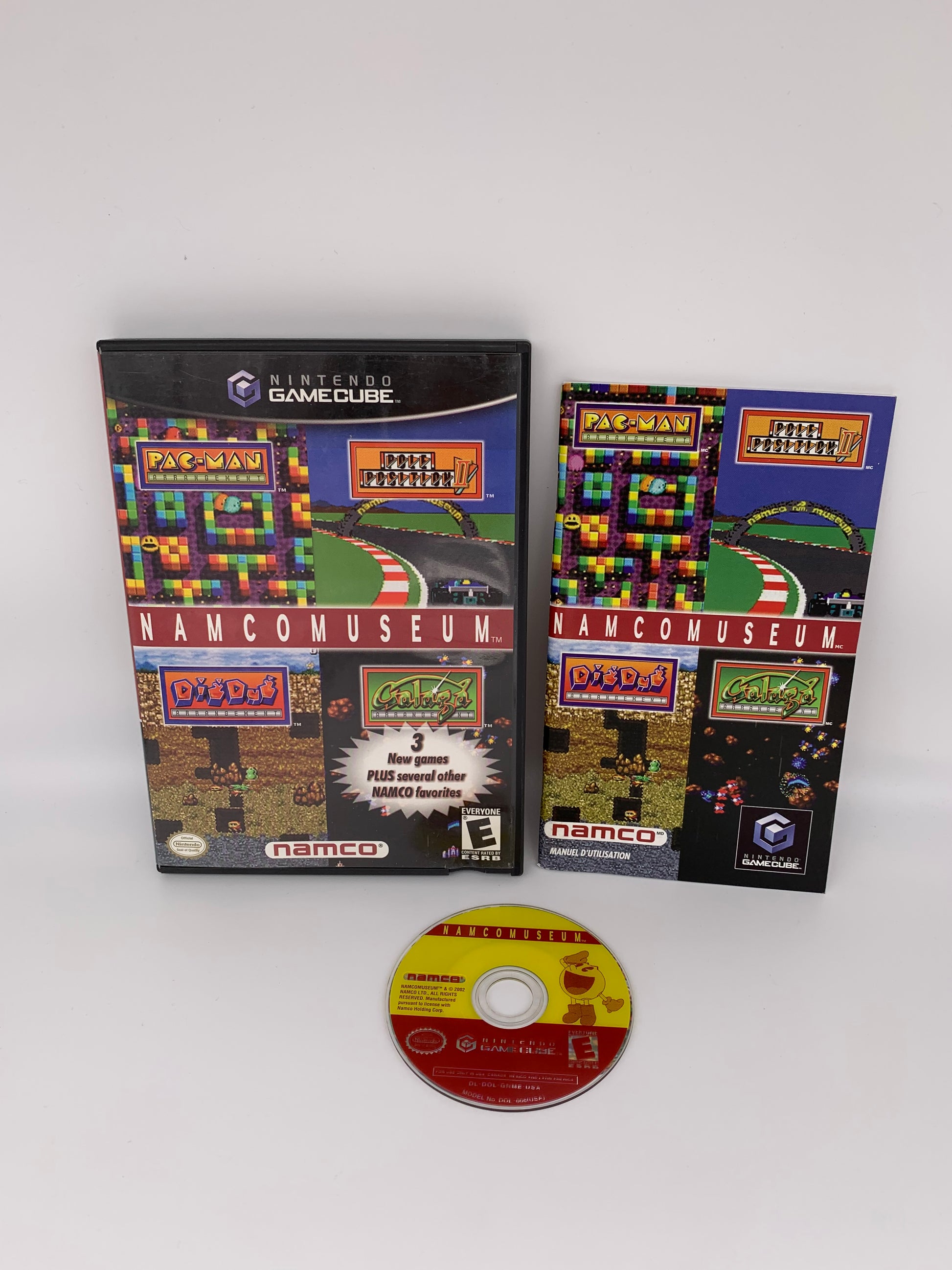 PiXEL-RETRO.COM : NINTENDO GAMECUBE COMPLETE CIB BOX MANUAL GAME NTSC NAMCO MUSEUM