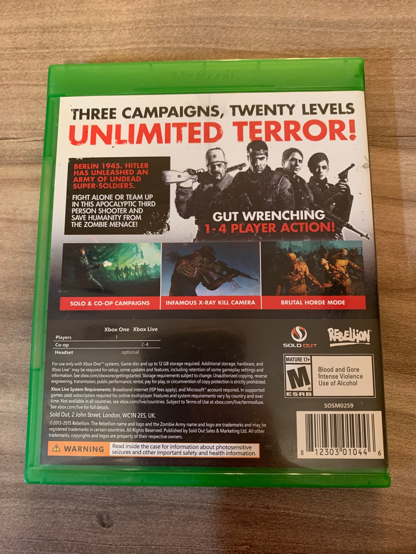 MiCROSOFT XBOX ONE | ZOMBiE ARMY TRiLOGY