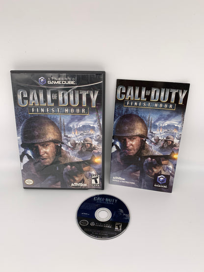 PiXEL-RETRO.COM : NINTENDO GAMECUBE COMPLETE CIB BOX MANUAL GAME NTSC CALL OF DUTY FINEST HOUR