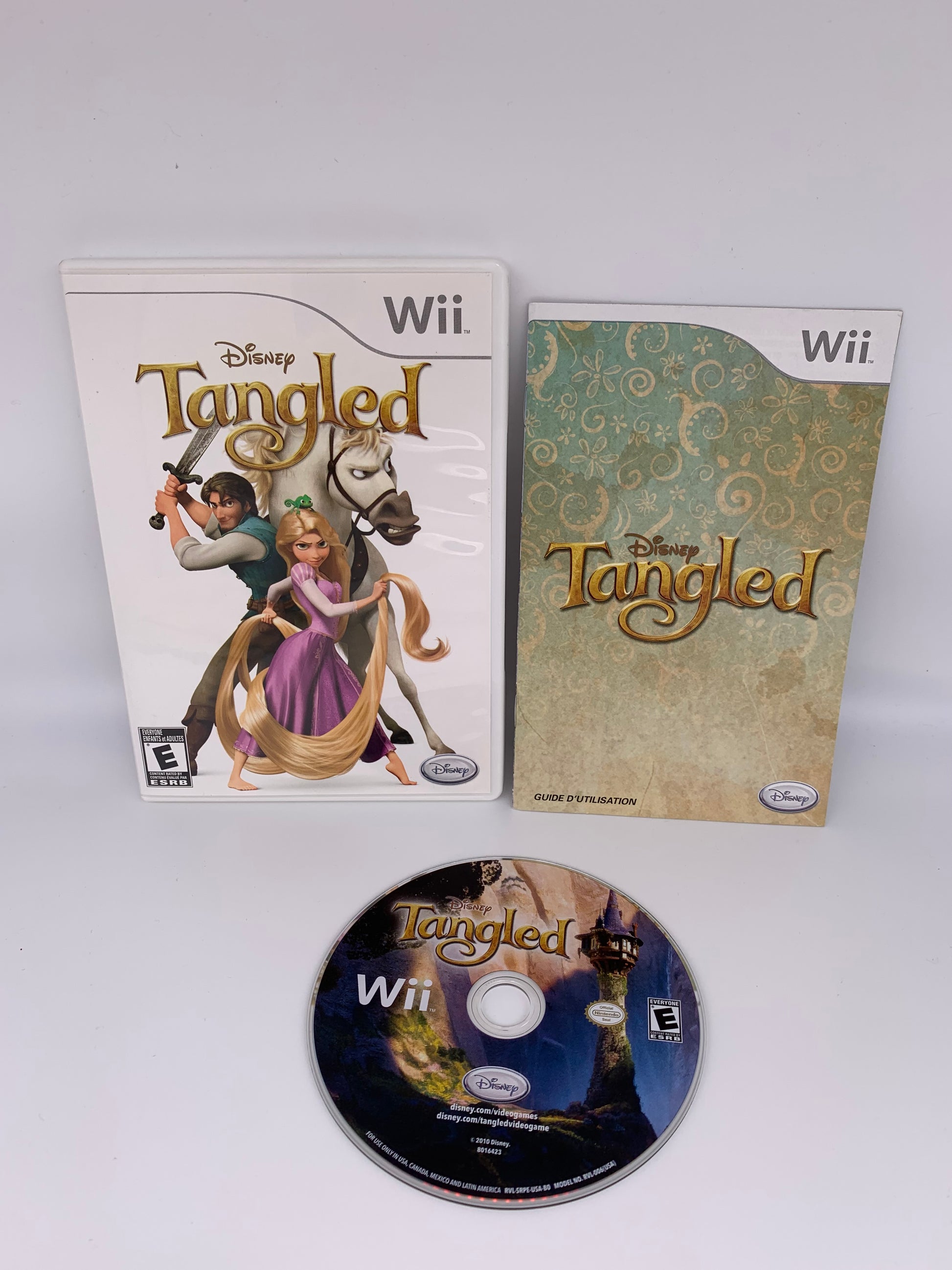 PiXEL-RETRO.COM : NINTENDO WII COMPLET CIB BOX MANUAL GAME NTSC DISNEY TANGLED