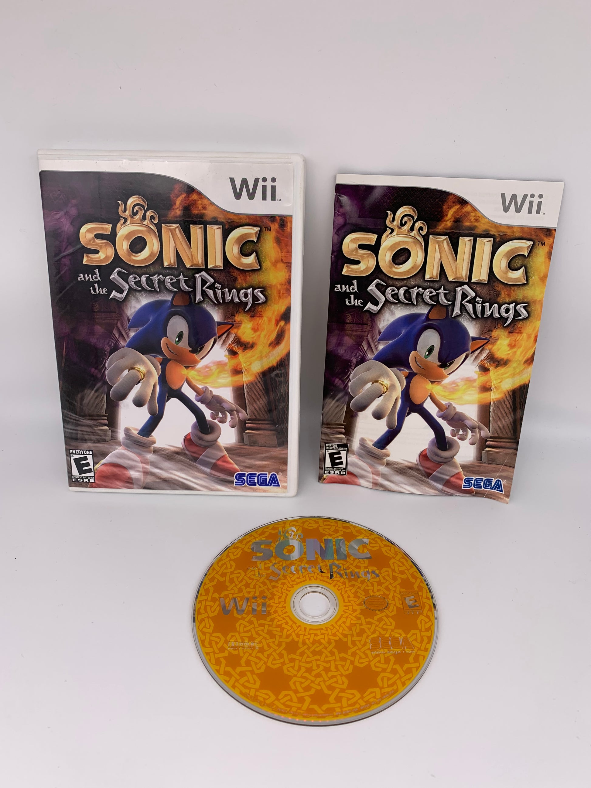 PiXEL-RETRO.COM : NINTENDO WII COMPLET CIB BOX MANUAL GAME NTSC SONIC AND THE SECRET RINGS