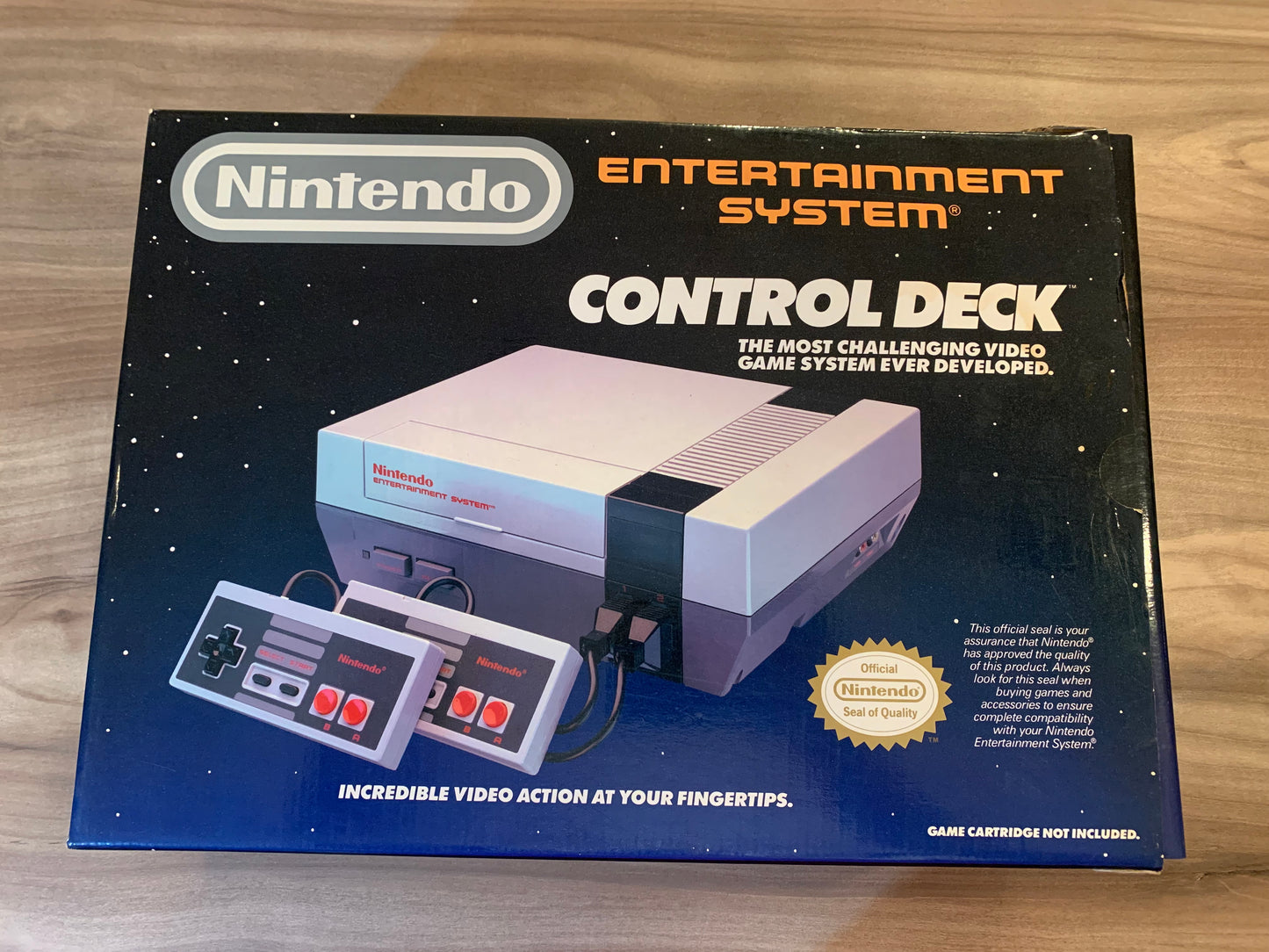 PiXELRETROGAME.COM : NINTENDO ENTERTAiNMENT SYSTEM (NES) CONTROL DECK COMPLETE (CiB) CONSOLE, BOX, CONTROLLERS, POWER SUPPLY, ANTENNA WIRE, NTSC