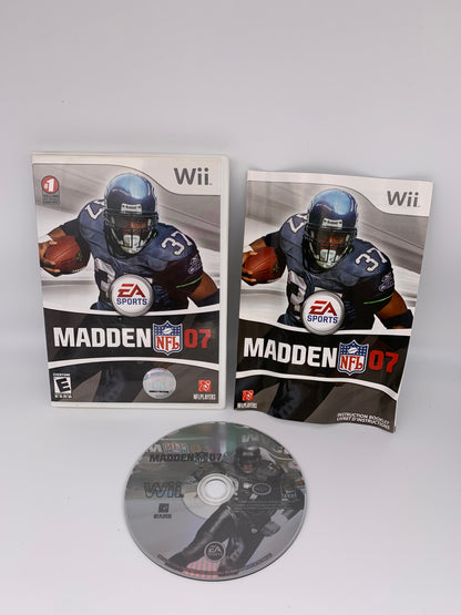 PiXEL-RETRO.COM : NINTENDO WII COMPLET CIB BOX MANUAL GAME NTSC MADDEN NFL 07