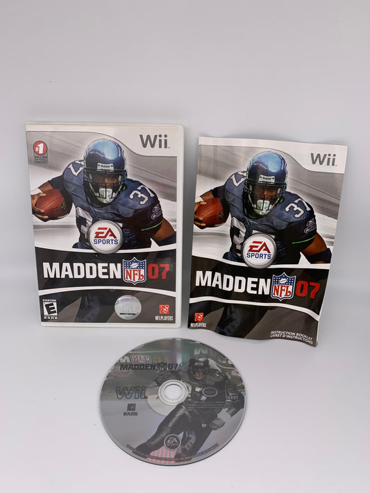 PiXEL-RETRO.COM : NINTENDO WII COMPLET CIB BOX MANUAL GAME NTSC MADDEN NFL 07