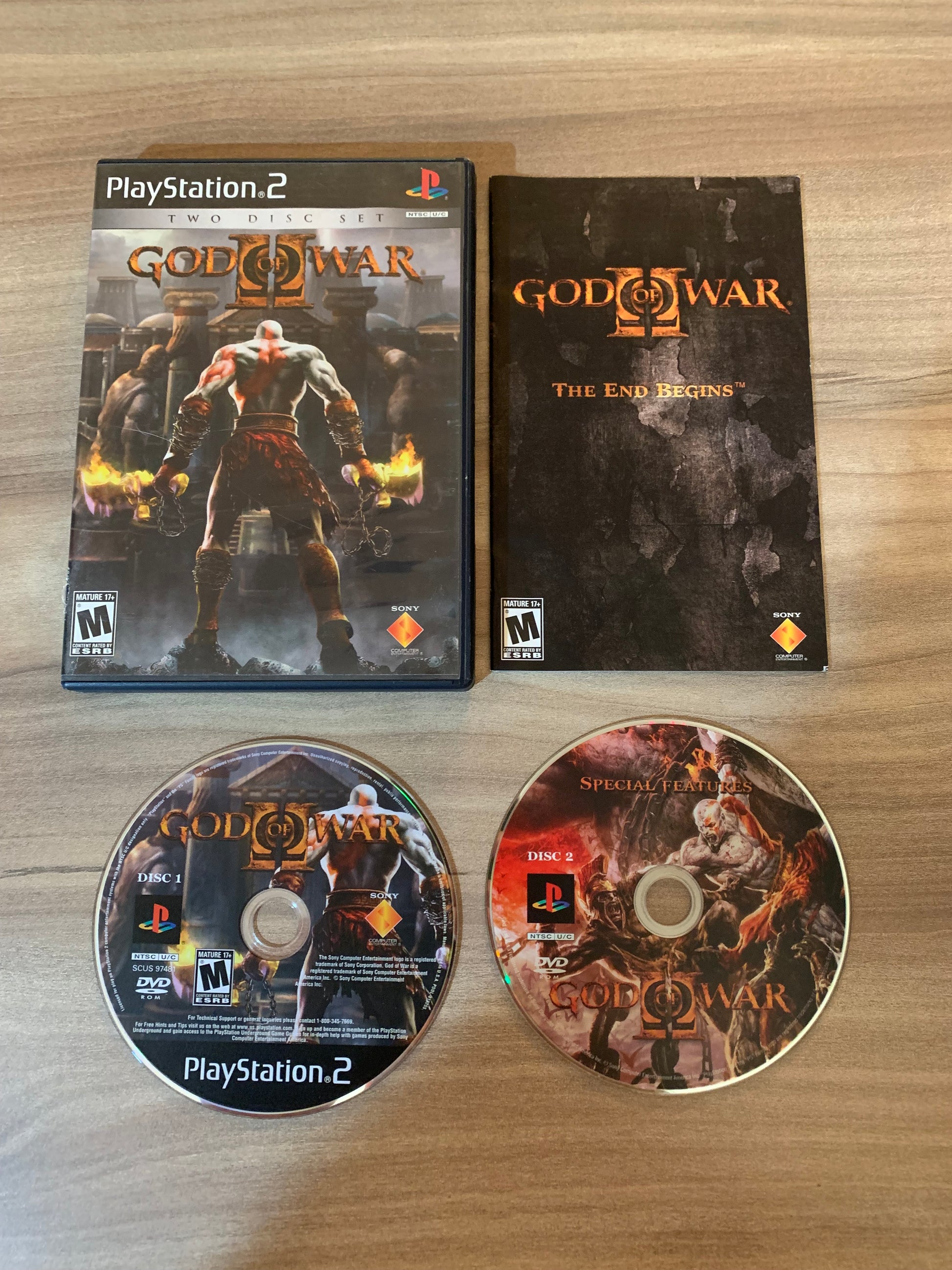 PiXEL-RETRO.COM : SONY PLAYSTATION 2 (PS2) COMPLET CIB BOX MANUAL GAME NTSC GOD OF WAR II