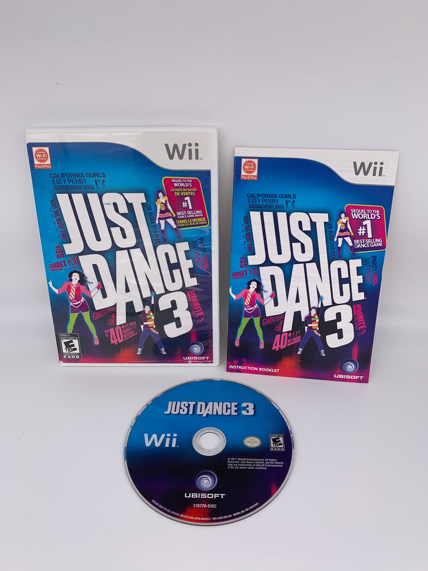 PiXEL-RETRO.COM : NINTENDO WII COMPLET CIB BOX MANUAL GAME NTSC JUST DANCE 3