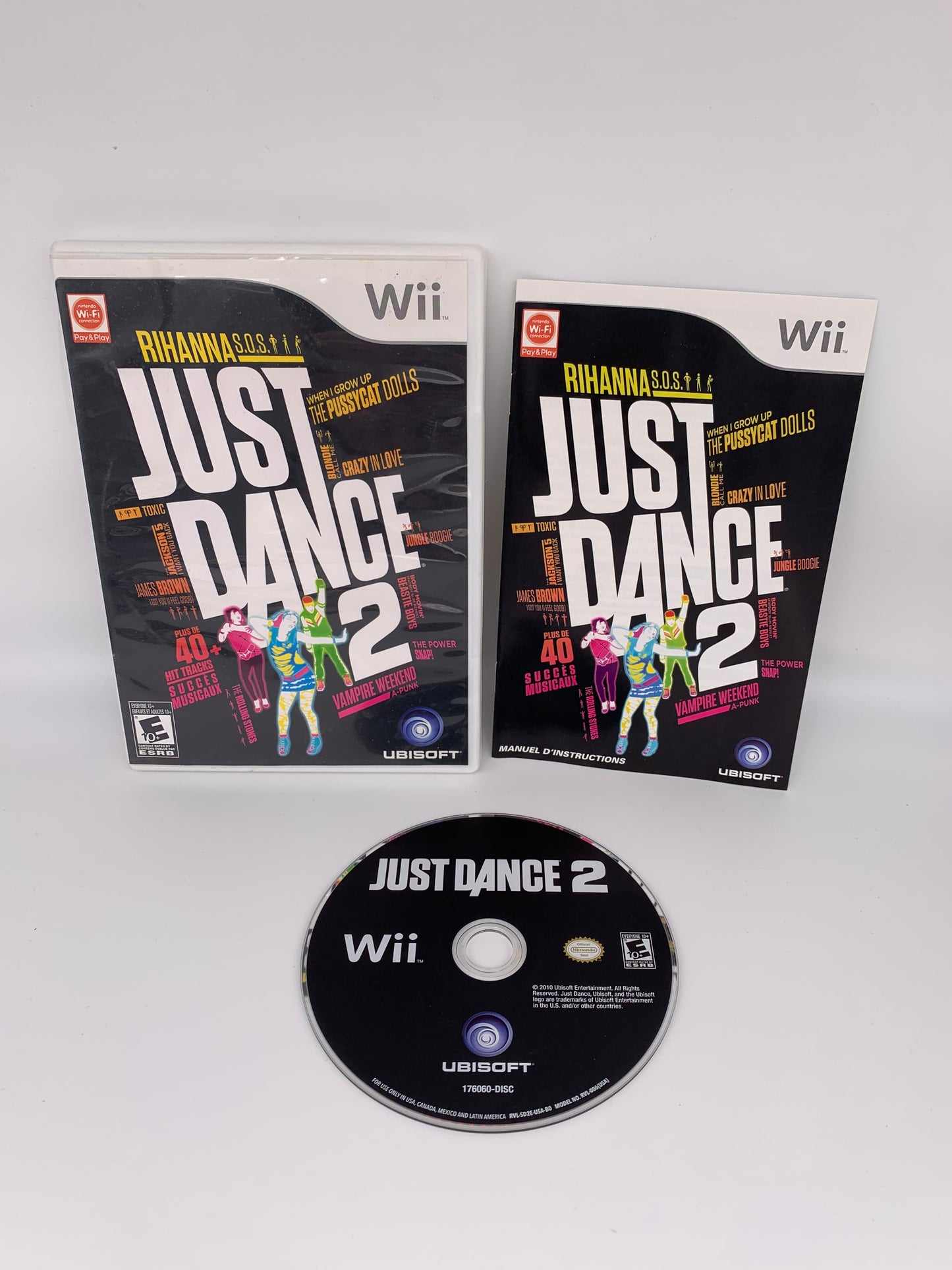 PiXEL-RETRO.COM : NINTENDO WII COMPLET CIB BOX MANUAL GAME NTSC JUST DANCE 2