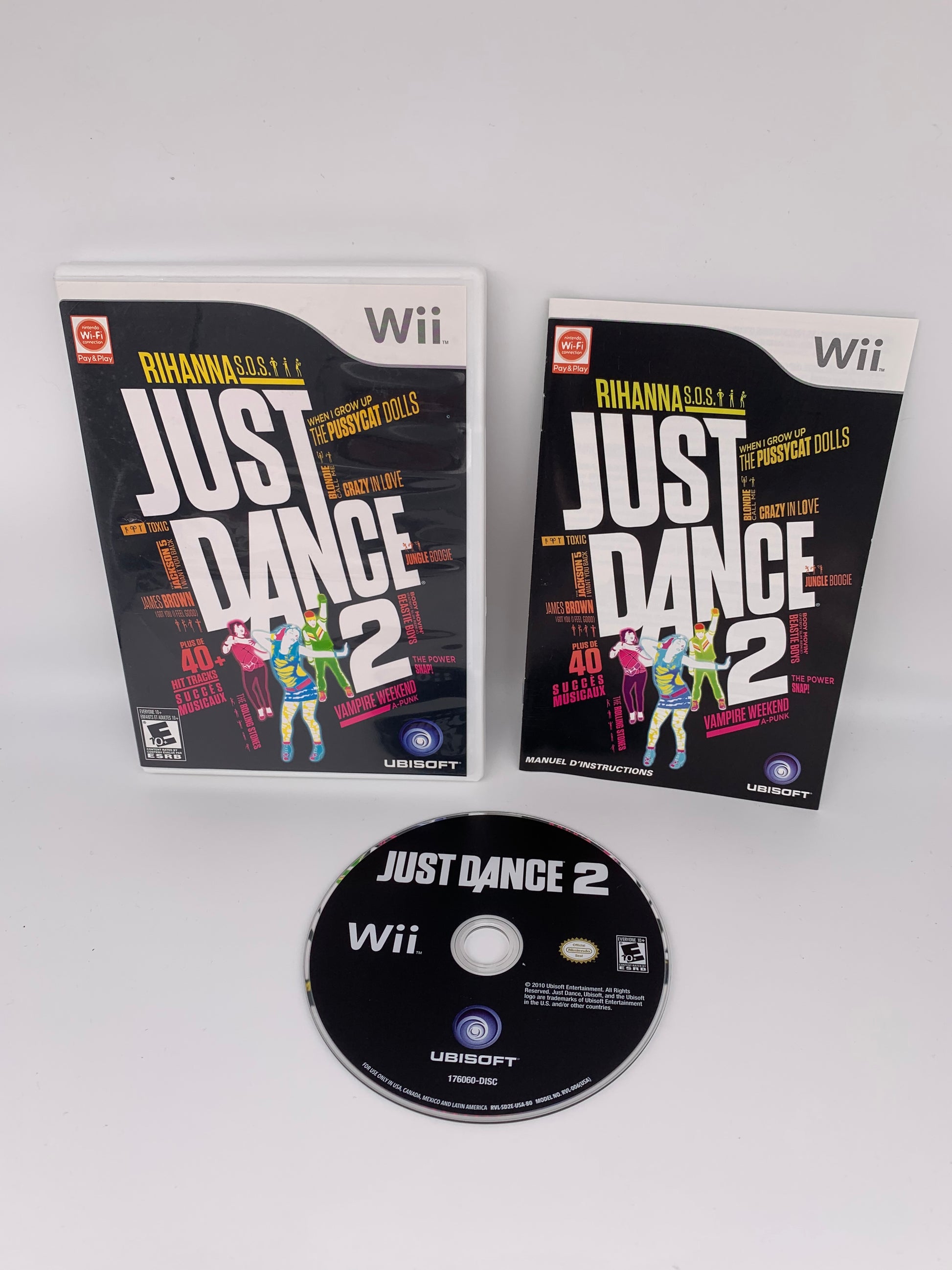 PiXEL-RETRO.COM : NINTENDO WII COMPLET CIB BOX MANUAL GAME NTSC JUST DANCE 2