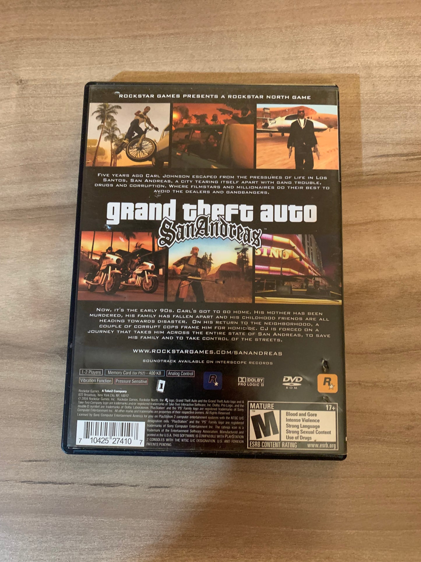 SONY PLAYSTATiON 2 [PS2] | GRAND THEFT AUTO SAN ANDREAS